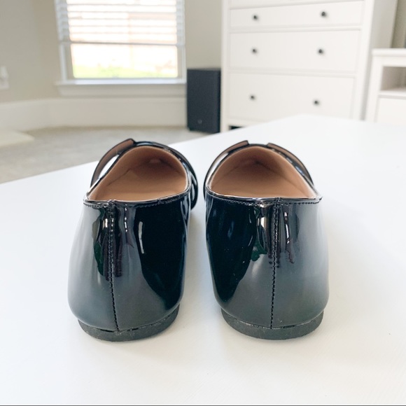 Wild Diva Black Pat Flats Pippa-410 - Picture 5 of 10